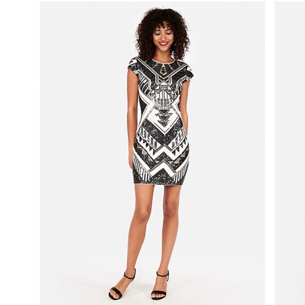 Express Sequin Mini Dress